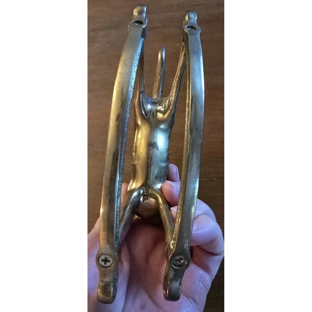 Vintage Solid Brass Rocking Horse Figurine Sweet Heirloom for Nursery or Shelf